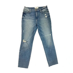 Pistola Medium Wash Raw Hem Jeans | Size  28